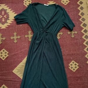 Grecian Inspired Teal Midi Dress